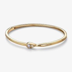 PANDORA 14ct Gold Infinite 0.25ct Lab Grown Diamond Bangle 552114C01