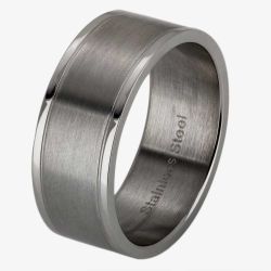 Thomas Henry Flat Matte Polished Edges Ring SR1357