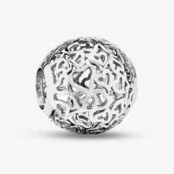 Rosa Lea Openwork Hearts Charm AM-2THB011404