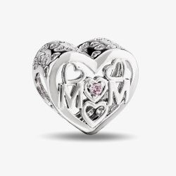 Rosa Lea Mom Heart Charm AM-2THB012004