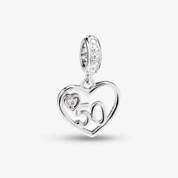 Rosa Lea 50 Heart Dangle Charm AM-2THB012804