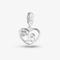 Rosa Lea 18 Heart Dangle Charm AM-2THB004404