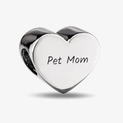 Rosa Lea Pet Mom Heart Charm AM-2THB001704