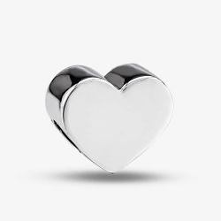 Rosa Lea Plain Heart Charm AM-2THB006104