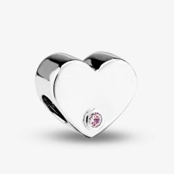 Rosa Lea Pink Heart Charm AM-2THB006204-Pink