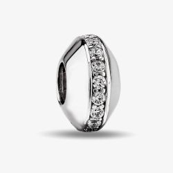 Rosa Lea White Thin Line Charm AM-2THB003504-White