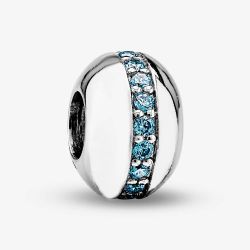 Rosa Lea Blue Line Charm AM-2THB003704-Blue