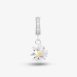 Rosa Lea Daisy Flower Gold Dangle Charm AM-2THB028906