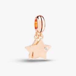 Rosa Lea Double Stars Dangle Charm AM-2THB002906