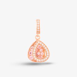 Rosa Lea 2 Teardrop Dangle Charm AM-THB032106