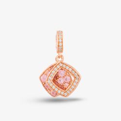 Rosa Lea 2 Square Dangle Charm AM-THB032206