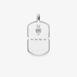 Buddha To Buddha Silver Dog tag Pendant 667 ONE