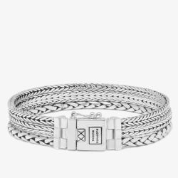 Buddha To Buddha Silver Triple Mini Silver Bracelet J104 F