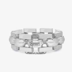 Buddha To Buddha The Batul large Silver Bracelet 040 F (21CM)