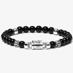 Buddha To Buddha Spirit Mini Onyx Bead Bracelet 189ON F (21CM)