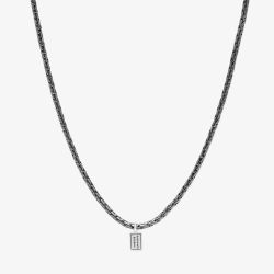 Buddha To Buddha Ketting George XS Black Rhodium Necklace 718BRS 60CM