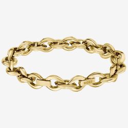BOSS Fiora Gold Tone Oval Link Chain Bracelet 1580811