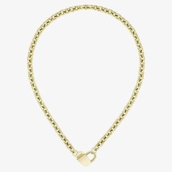 BOSS Gold Plated Magnetic Monogrammed Heart Necklace 1580417