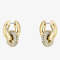 BOSS Live Precious Gold Plated Linked Circles Hoop Earrings 1580759