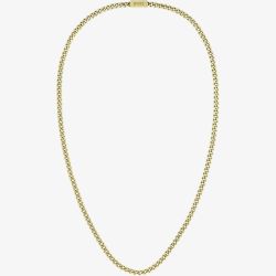 BOSS Mens Gold-Tone 24 Inch Curb Chain Necklace 1580173
