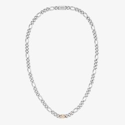 BOSS Rian Two Colour Figaro Chain 1580586