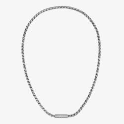 BOSS Mens Doran Silver Necklace 1580693