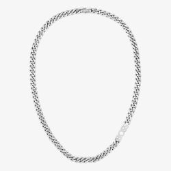 BOSS Kassy Stainless Steel 8mm Logo Chain Necklace 1580769