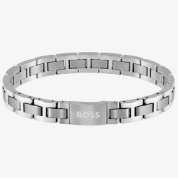 BOSS Essential Mens Stainless-Steel Link Bracelet 1580036