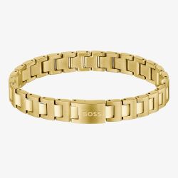BOSS Candor Gold Plated Stainless Steel Link Bracelet 1580753