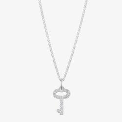Lauren Ralph Lauren Cubic Zirconia Key Pendant Necklace 60542891-G03
