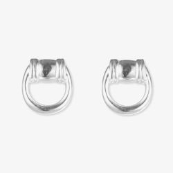 Lauren Ralph Lauren Silver Horse Bit Stud Earrings 14G00557
