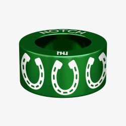 Notch Animals Horse Shoe Green Charm 00030-GR