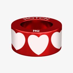 Notch Love Hearts Red Charm 00085-RE