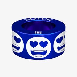 Notch Love Heart Eyes Emoji Blue Charm 00088-MB