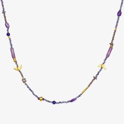 Maanesten Gold Plated Tita Multi Stone Necklace 2680A