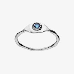 Maanesten Argos Silver Blue Labradorite Eye Ring 4809C