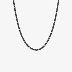 Steel & Barnett Black Stainless Steel Thin Box Chain N-BOX02