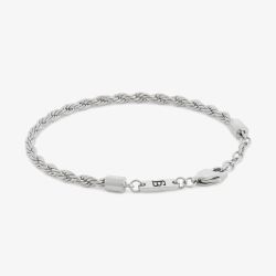 Steel & Barnett Helix Stainless Steel Twisted Rope Bracelet B-HEL01