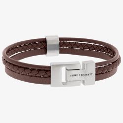 Steel & Barnett Casual Cole Tan Leather Multi Strand Bracelet LBCC/003
