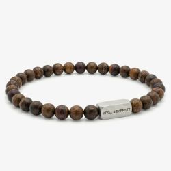 Steel & Barnett Natural Ned Bronzite Gemstone Bead Bracelet SBNN/003