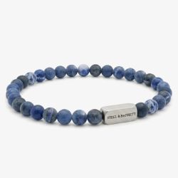 Steel & Barnett Natural Ned Sodalite Bead Bracelet SBNN/006