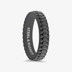 Steel & Barnett Nova Black Stainless Steel Watch Link Ring R-NOV02