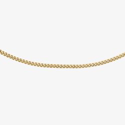 9ct Yellow Gold Diamond-Cut Curb Chain 1.13.0022