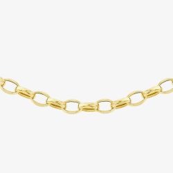 9ct Yellow Gold Oval Belcher Chain 1.14.5854