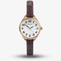 Sekonda Easy Reader Brown Leather Strap Watch 4701