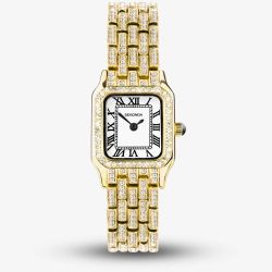 Sekonda Monica Gold Plated Crystal Set Watch 40661