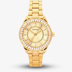 Sekonda Ladies Dress Margot Gold Plated Stainless Steel Bracelet Watch 40732