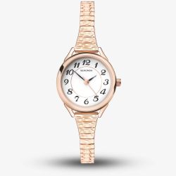 Sekonda Easy Reader Rose Gold Plated Expandable Watch 2639