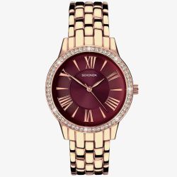 Sekonda Ladies Rose Gold Tone Watch 40290