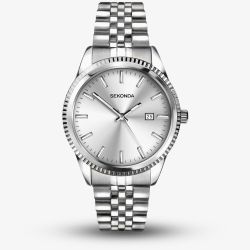 Sekonda Mens King Silver Watch 30258